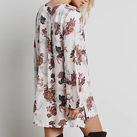 Heart Beat Printed Tunic DRESS Longsleeve - Picture 3 of 5